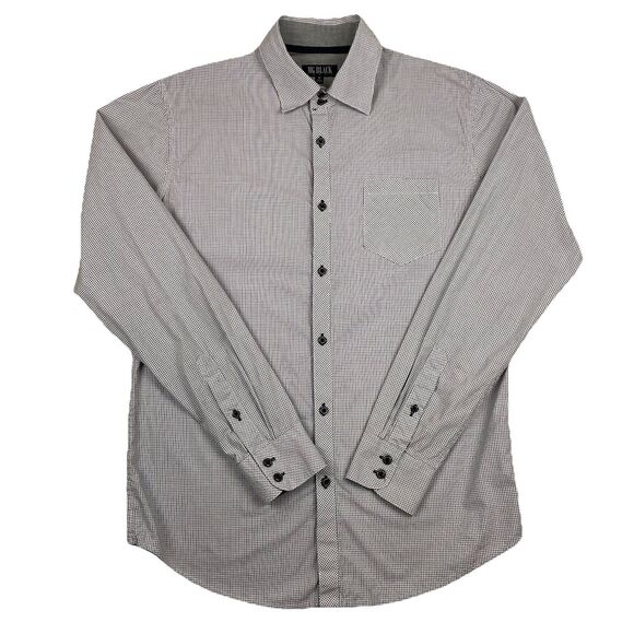 MG Black Label Men’s Button Up Long Sleeve Check Print M - Picture 2 of 15